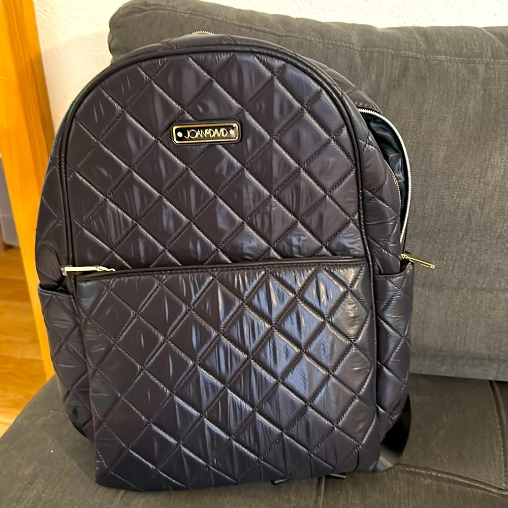 Joan & David Black Quilted Bag